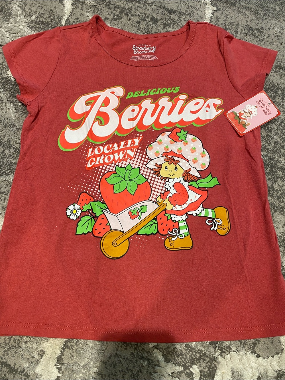 Strawberry Shortcake Red "Delicious Berries" Short Sleeve Tee
